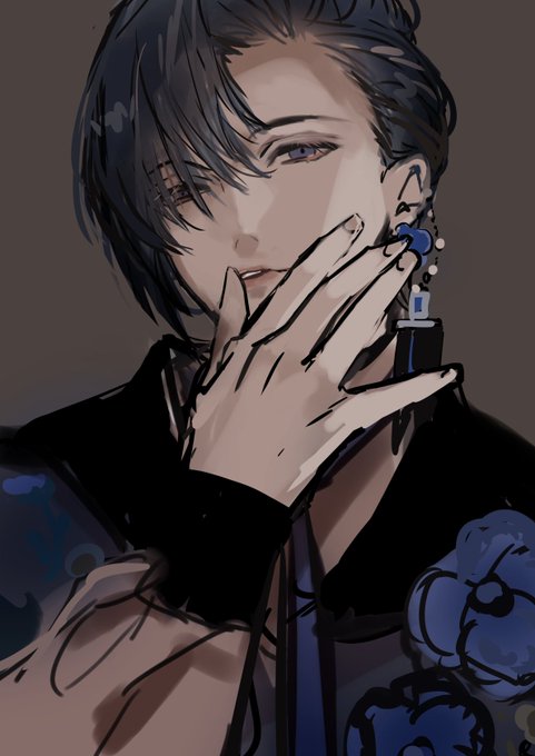 「hand to own mouth jewelry」 illustration images(Latest)
