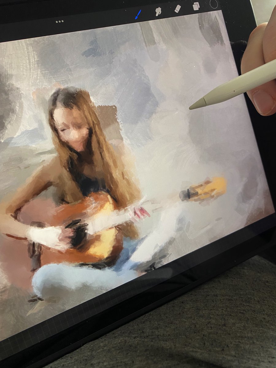 Semi_abstract's tweet photo. Sunday....hanging out in some twitter spaces and sketching....we had some musicians play for us and this is what it is inspiring | #nftsforfreedom #NFTartists #NFTCommumity #digitalart #digitalpainters #goodvibes #procreate https://t.co/jYIrLHmG4F