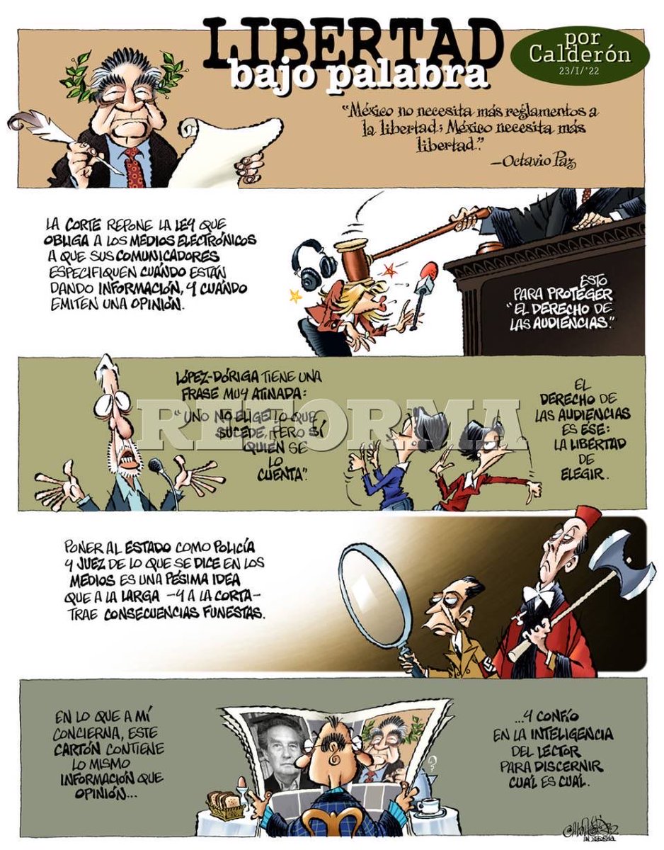 “Libertad bajo palabra”, opina e informa <a href="/CartonCalderon/">PacoCalderónCartones🇲🇽❤️🇺🇦❤️🇮🇱</a>