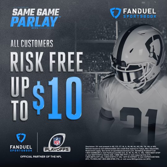 Andre Reed (@andre_reed83) on Twitter photo The Divisional round is in full swing and you can jump in on the action with <a href="/FDSportsbook/">FanDuel Sportsbook</a> 💰
Place a Same Game Parlay of at least three legs on any game today – if you’re bet loses, get a refund in site credit! Check it out at fanduel.com/andrereed Let's go #BillsMafia The Divisional round is in full swing and you can jump in on the action with <a href="/FDSportsbook/">FanDuel Sportsbook</a> 💰
Place a Same Game Parlay of at least three legs on any game today – if you’re bet loses, get a refund in site credit! Check it out at fanduel.com/andrereed Let's go #BillsMafia