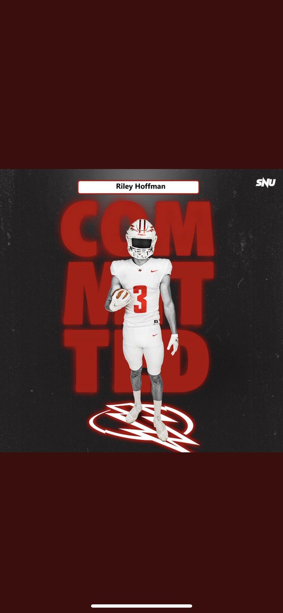 After a lot of consideration and talks with family and friends, I’m proud to announce that I will be attending SNU to further my academic and athletic career! Thank you @Coach_Red09 and <a href="/SNUFootball/">SNU Football</a>.
