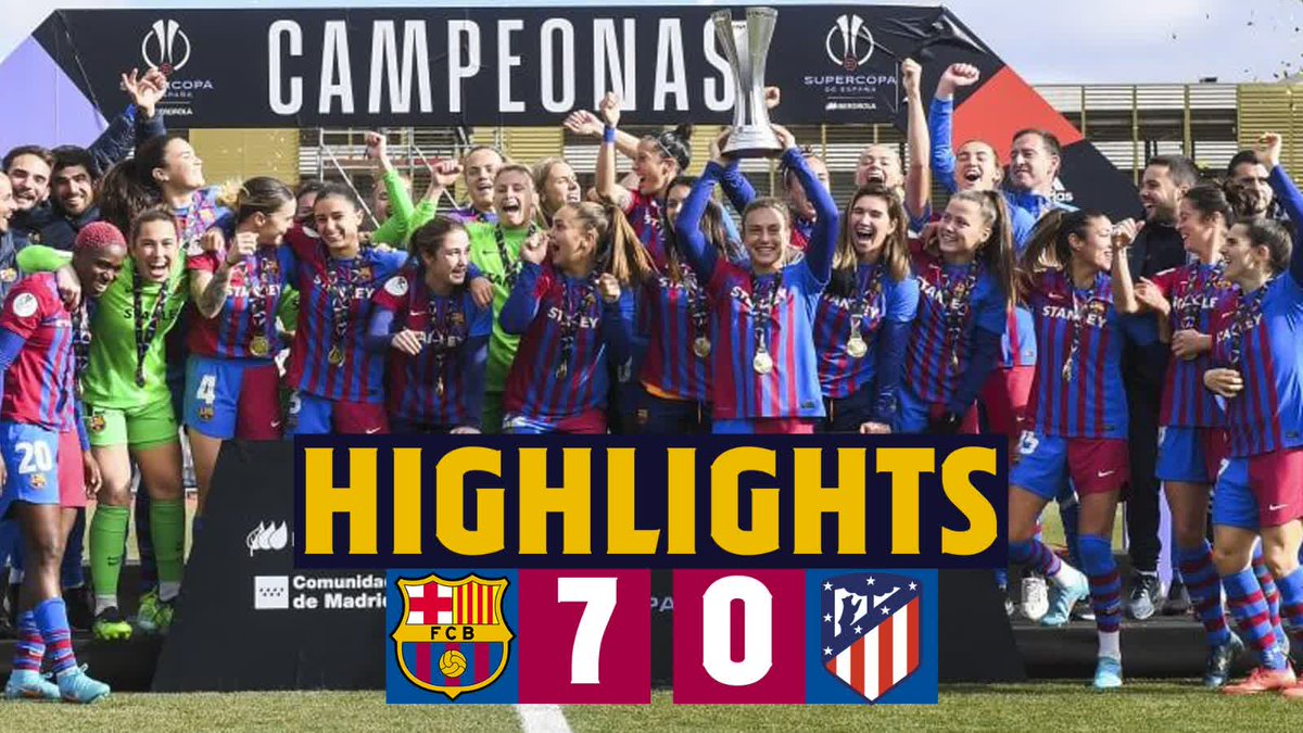 🎥 [HIGHLIGHTS] #BarçaAtleti (7-0) #SupercopaFemenina