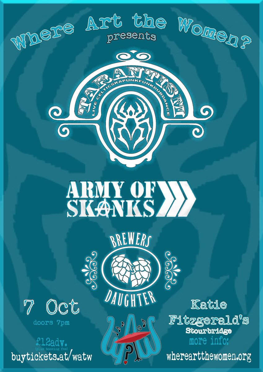 Latest tour update from Where Art the Women?   Amazing lineup again #letsmakeadifferance #genderequality #whereartthewomen