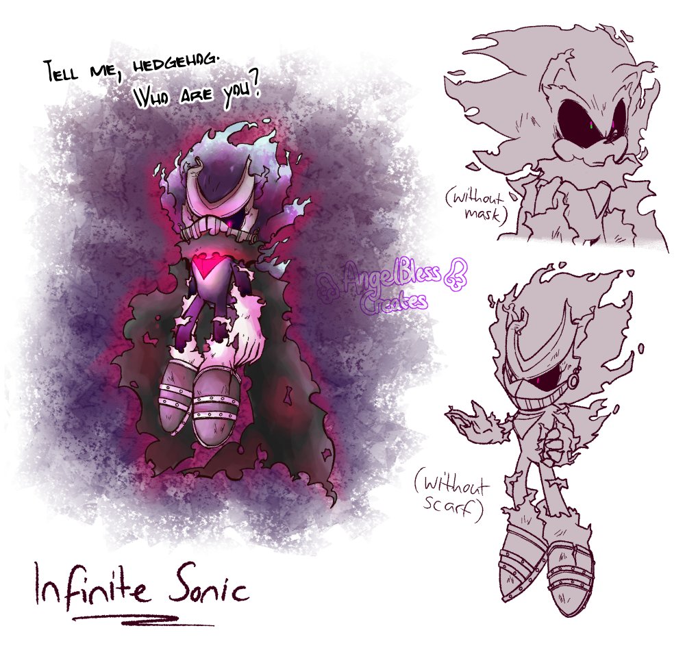 Angelbless Creates on X: What's cooler than doing literally anything else?  Infinite!Sonic from my Sonic Forces AU a bit of a redesign 😎 I will show  more of this concept than random