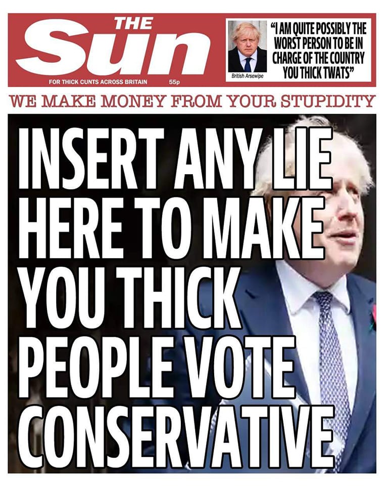 no1_scotland's tweet photo. If ever I was allowed to compile a front page headline for @TheSun this would be it.
#BanTheSun #SunLies #ToryPropaganda #ComplicitMedia #ToryChaos #HandInGlove https://t.co/Gn73iQuf0v