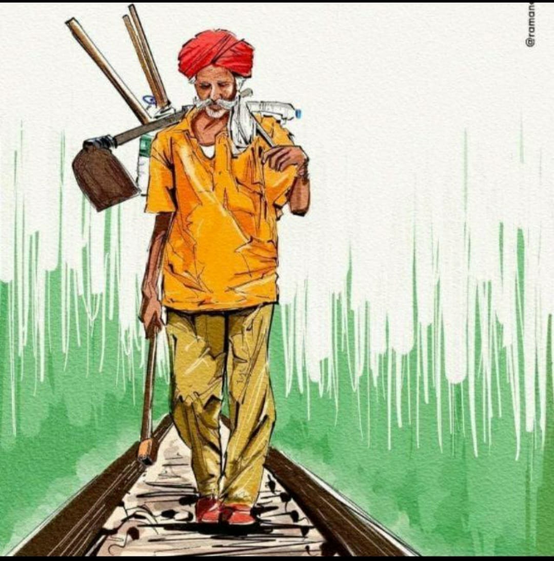 AIRTUINDIA's tweet photo. #Save_to_Trackman_life 
#Save_to_Trackman_life
✍️
@PMOIndia 
@AshwiniVaishnaw 
@IR_CRB 
@AIRTUINDIA 
Please implemente overall India #Rakshak device immediately.Please avoid to 300 to 400 Trackman every year Ran over in indian railways.
#Please save to our track maintainers life https://t.co/T5O5clxBOr