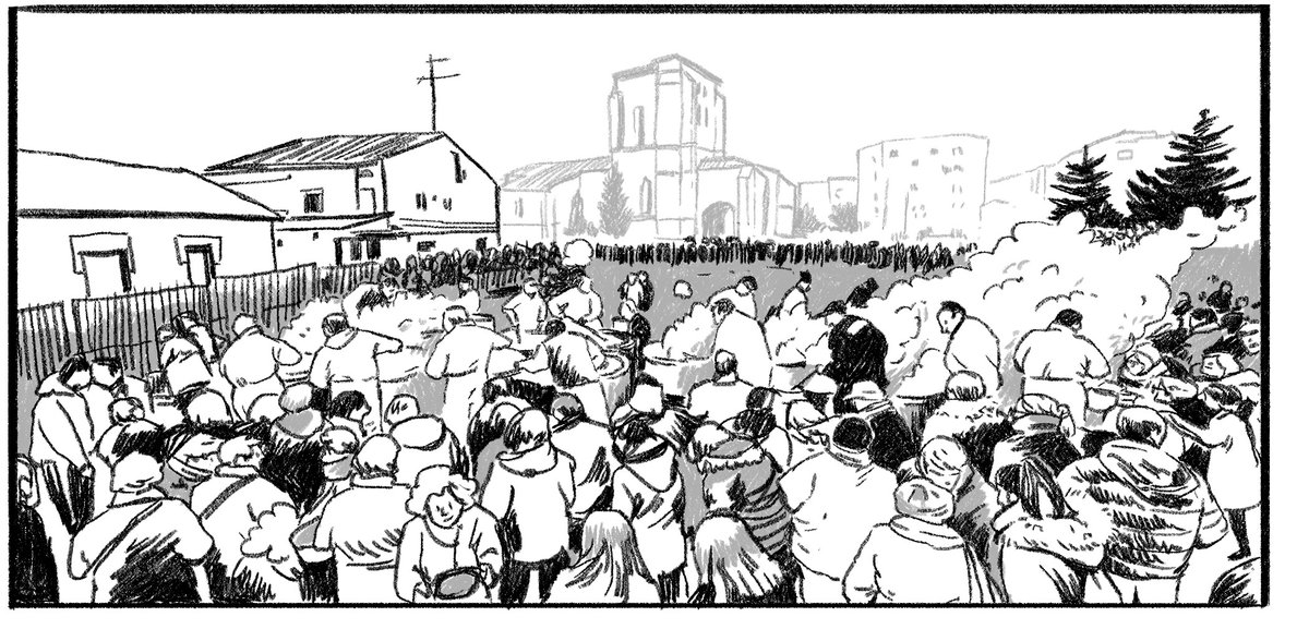 El pasado 17 de enero se llevó acabo el tradicional reparto de titos en #Gamonal una fiesta que se remonta nada más y nada menos que al XVI y que recogemos en las páginas de nuestro cómic.