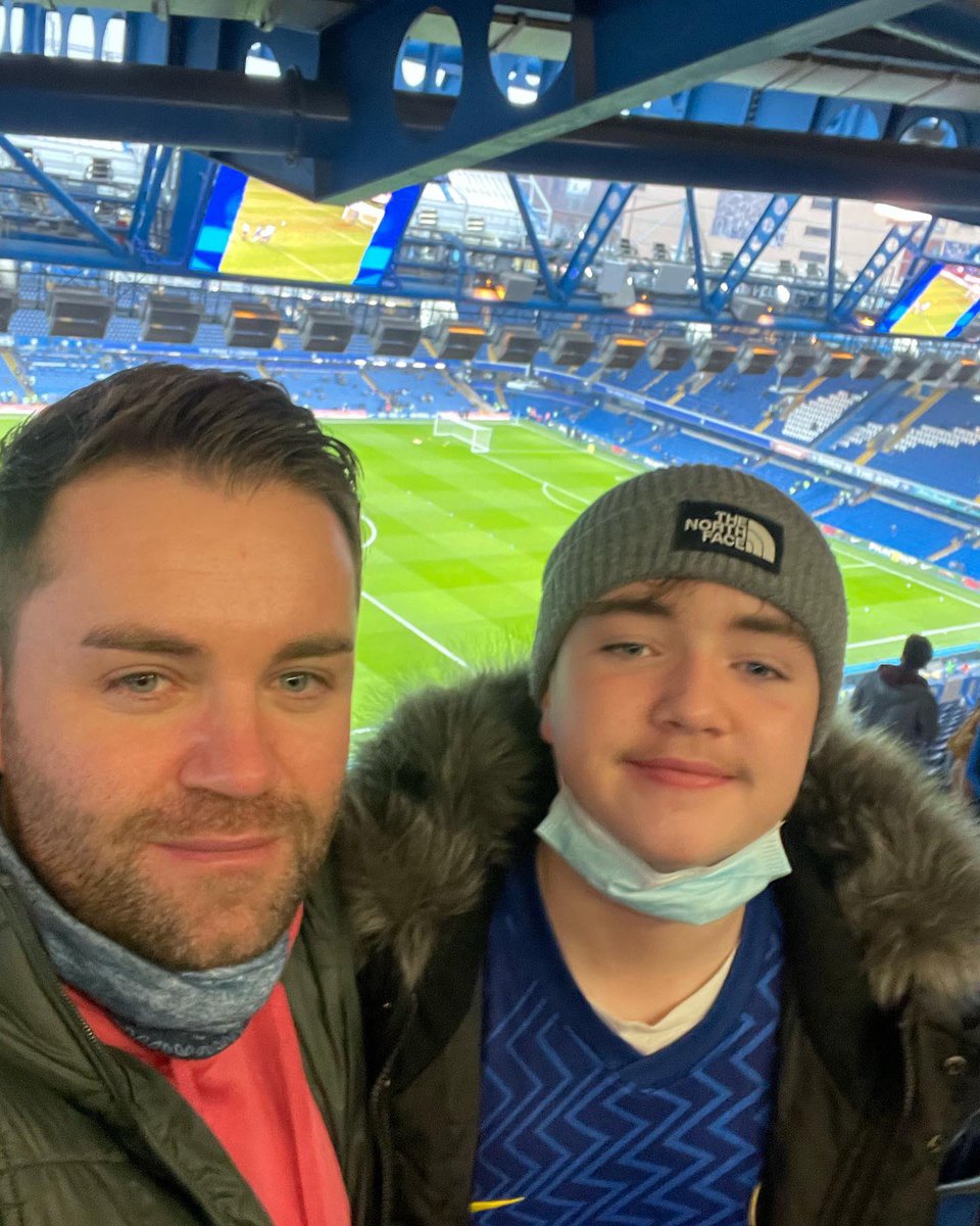 #CFCMatchDay - First game at the bridge for Dylan <a href="/ChelseaFC/">Chelsea FC</a>
