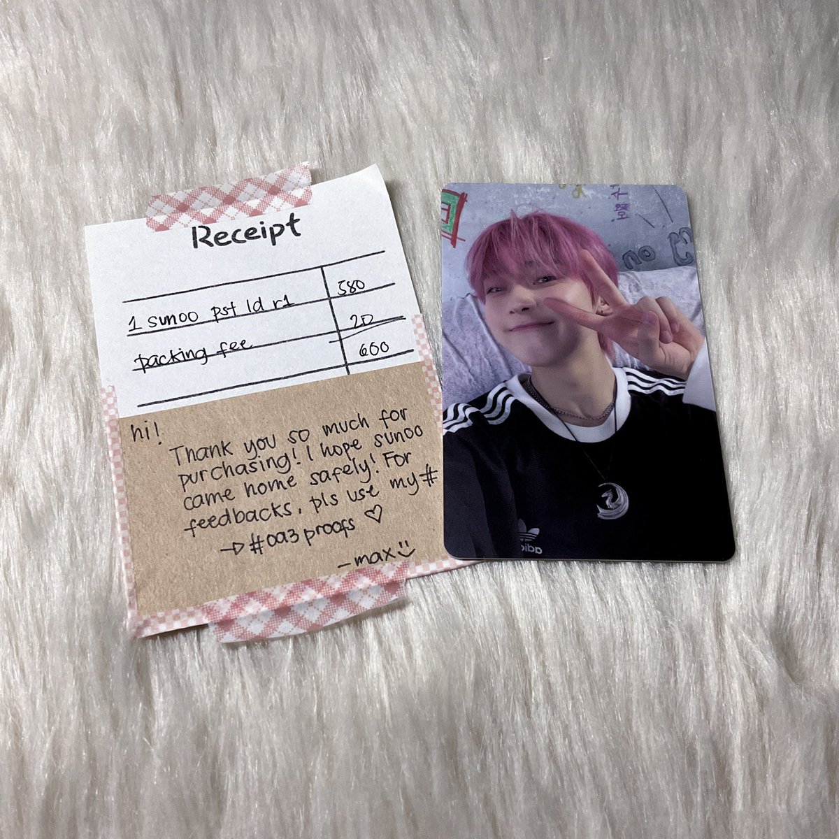 libracarts's tweet photo. ✉️ — #librabuys 

sunoo is home! thank you @093PSH for the smooth transaction and for the cute packaging <3 

#093proofs https://t.co/CQZWXQzFNY