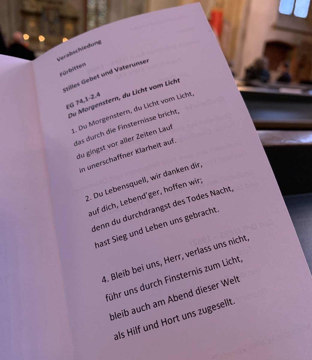 Am alten Ort im GD einen treuen Wegbegleiter verabschiedet, der am neuen Ort kirchenleitende Aufgaben übernimmt. #dnkgtt
