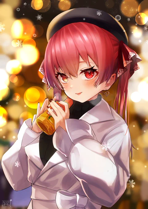 冬デートマリン船長☃️
 #マリンのお宝 