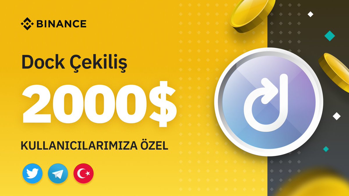 Muhteşem Türkiye 🇹🇷 Topluluğuna Özel 2000$ 

🔄#BinanceDOCK hashtag ile alıntıla yaparak paylaş

✅Takip <a href="/docknetwork/">Dock Labs</a> &amp; <a href="/Binance_Turkish/">Binance Türkiye Destek</a> &amp; <a href="/BinanceTR/">Binance TR</a>

♥️Katıl t.me/dockio &amp; t.me/BinanceTurkish &amp; t.me/TRBinanceTR

Detaylar ➡️ bit.ly/DOCK2000