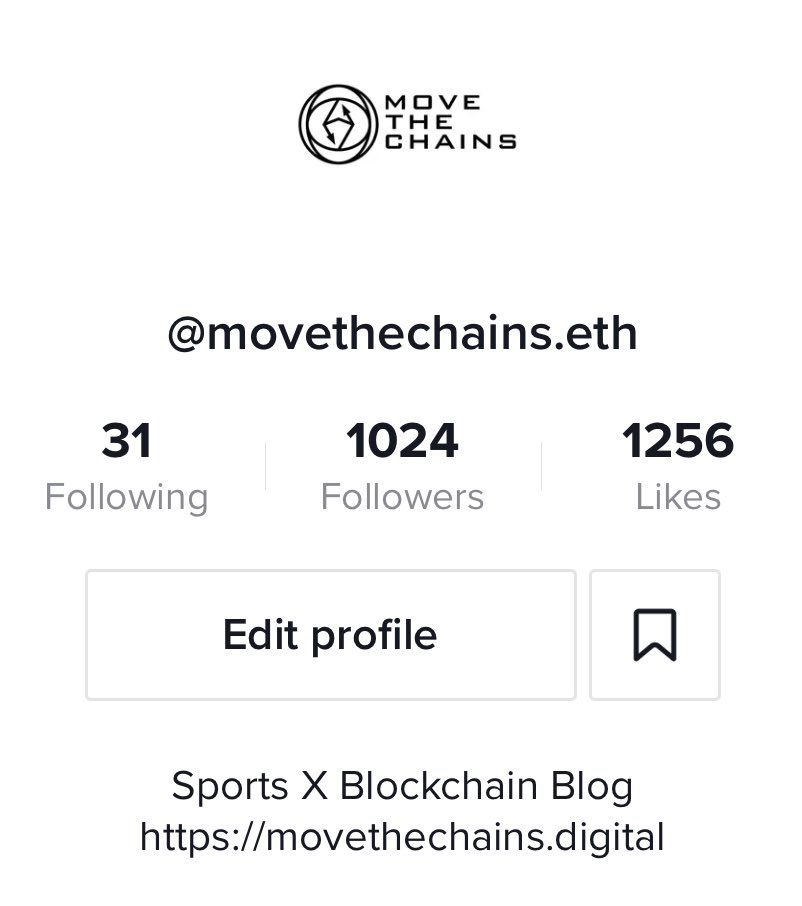 MoveTheChains1's tweet photo. 2 big milestones!

1,000 Page views 
1,000 Tik Tok followers 

Keep building! Excited for what comes next https://t.co/tpX2n0eeU4