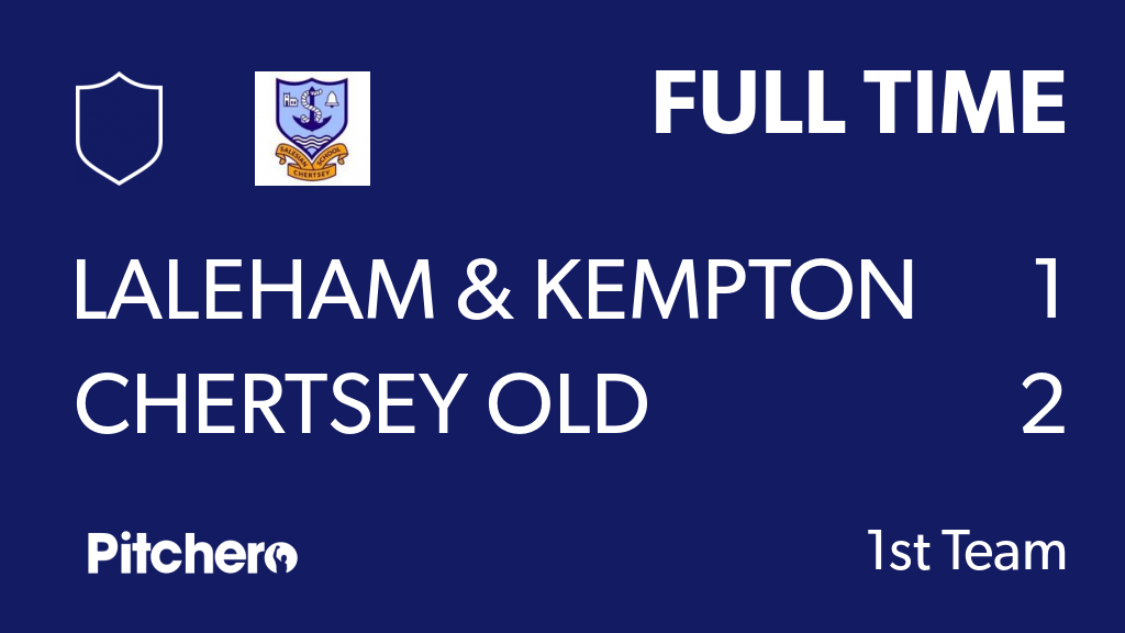 FULL TIME: Laleham &amp; Kempton 1 - 2 Chertsey Old Salesians
#LALCHE #Pitchero
pitchero.com/clubs/chertsey…