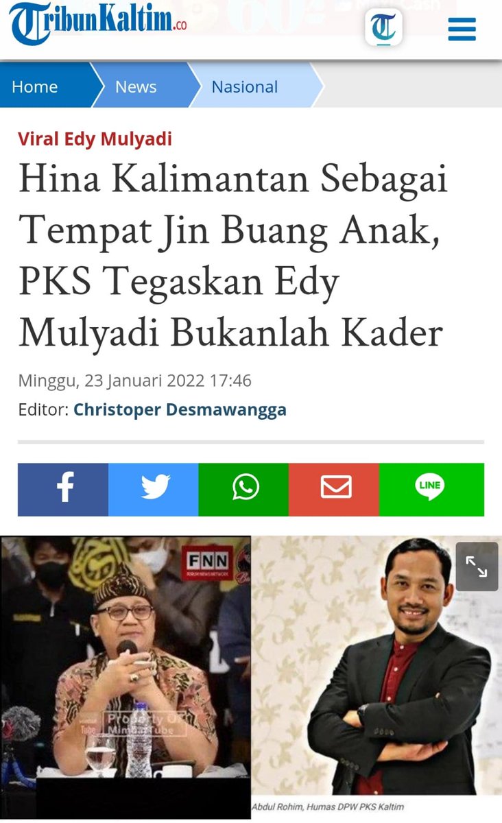 #TangkapEdyMulyadiPKS #WargaKalimantanBukanMonyet #IndonesiaTanpaPKS Tangkap & Seret Mereka Yang Menghina Saudara Kita Kalimantan