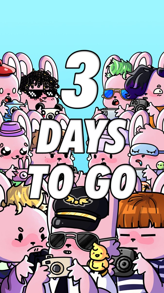 3 days to go for our public mint!🔥🔥
Our minting date is 26 Jan 1pm UTC and presale is 25 Jan 1pm UTC. Mark your calendar : )
