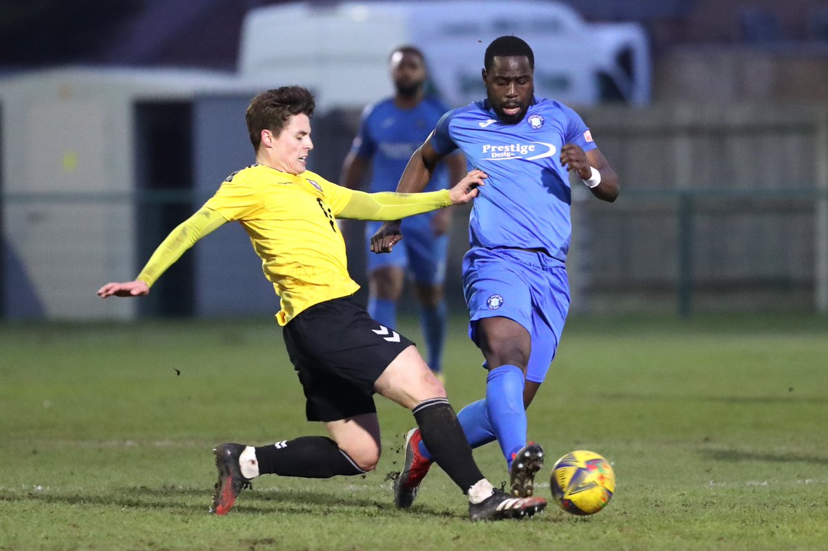 🔵⚪️ BEST OF THE ACTION ⚪️🔵 📸 We'd like to thank @GaryHousePhoto for allowing us to use these images. Some fantastic action shots including @liamgauthier in full flight, @tomsilford & the red card challenge, @gedeon_kioso with a pass down the line and Alasan Ann challenging.