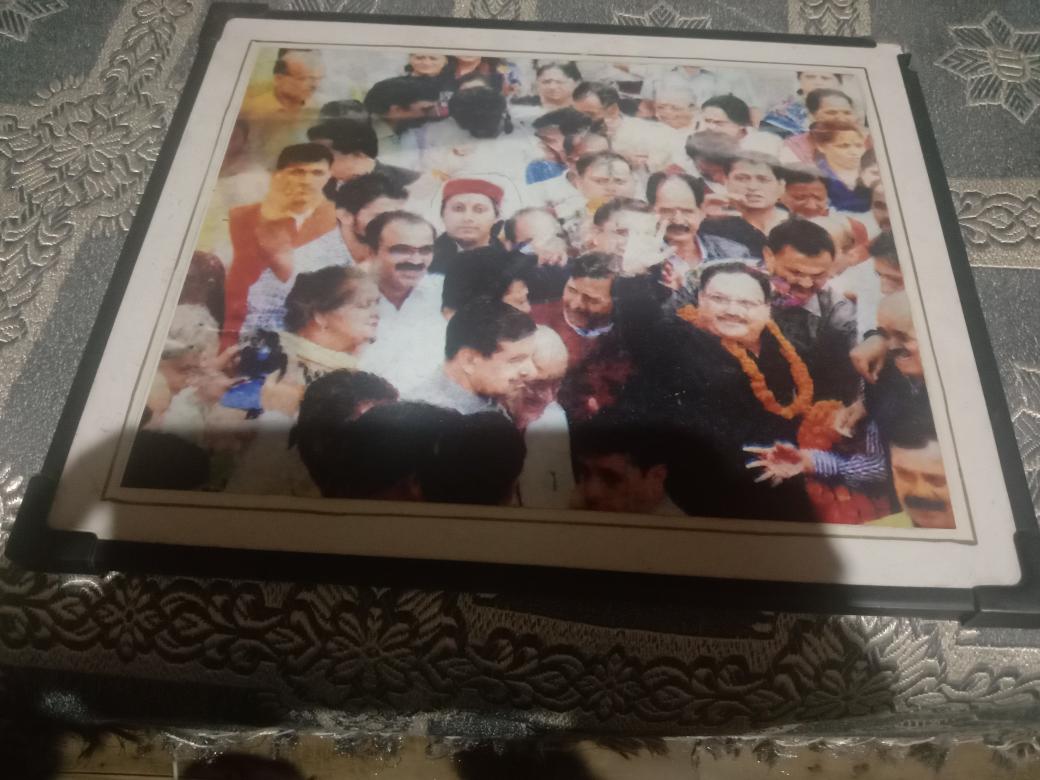 Navdeep40648414's tweet photo. @AmitShah Working for bjp for past 25 years record pic with rashtriya adhyaksh jp Nadda ji iam in red phari cap you can see https://t.co/rBkaMnyPnr