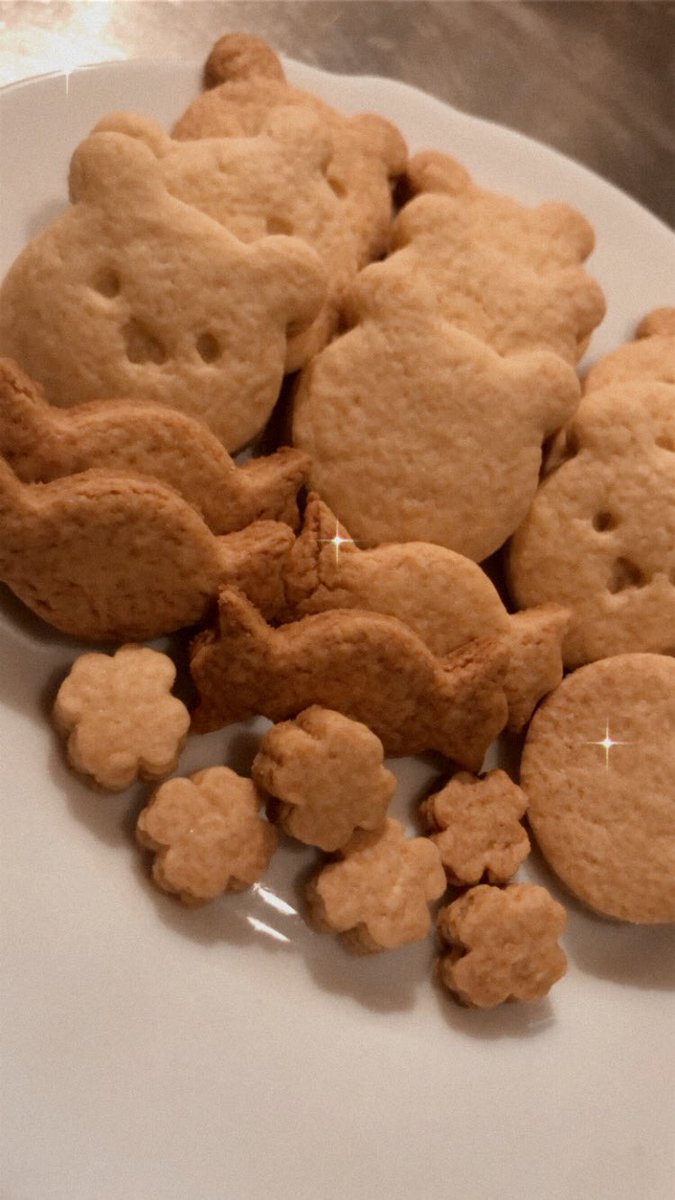 sugar_teto's tweet photo. 暇すぎてこんな夜中にクッキー作った🍪 https://t.co/E6EwKcsGHG