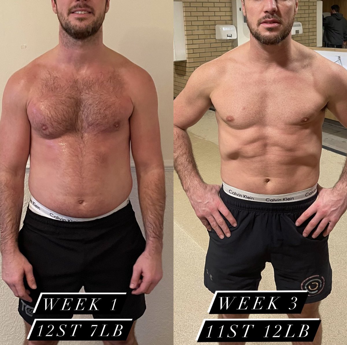 3 weeks into my TC60 Bootcamp.

"I really let my self go over the Christmas period, it's the heaviest Iv ever been considering I fought at 9st 9lb &amp; 10st in later years. I'm so much more creative and driven when I live a healthier lifestyle and this year is off to a flyer."