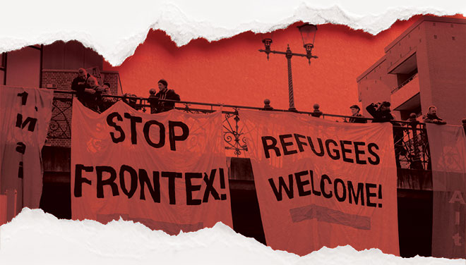 SRAntiFascism's tweet photo. #BorderWars:How #ArmsIndustry #ProfitingFrom 
#ArmSales in #TheEu #RefugeesCrisis,
#SellingArms In #MiddleEast #NorthAfrica,fueling #Conflicts,#Repression,#HumanrRghtsAbuses Leading
To #Refugiados To Flee&amp;Is KeyWinner Of #Frontex
#EuBorderSecurity Contract
https://t.co/LlbRfGzdiJ https://t.co/JjNYrVgpUI
