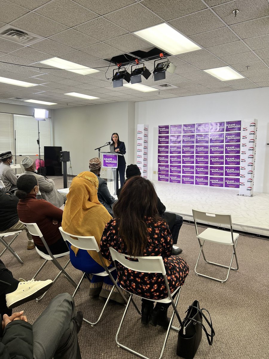 AmaneBadhasso's tweet photo. Getting out the caucus vote by holding press conferences and interviews on all kinds of different media organizations this week! Starting with @11Oromia #Amane4Congress https://t.co/M10OQg783h