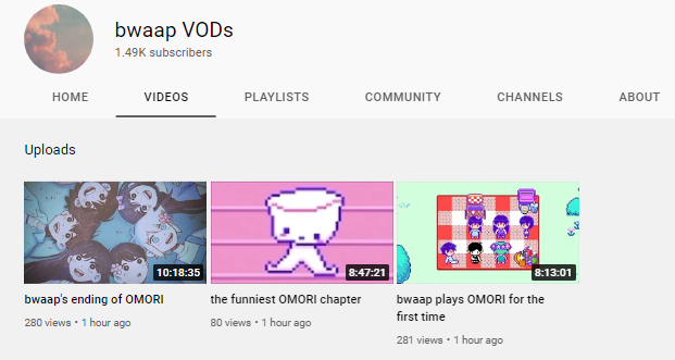 bwaapOOC's tweet photo. bwaap's omori streams have been uploaded to his vod channel! check them out, for those who missed them and have been asking where his omori streams are! :) https://t.co/nG58dWlyxF