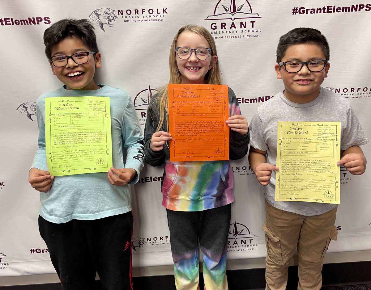 Thanks to our 4th grade math tutors! Keep up the great work and don't be surprised to see these three running their own classrooms in about 12 years! #npspanthers