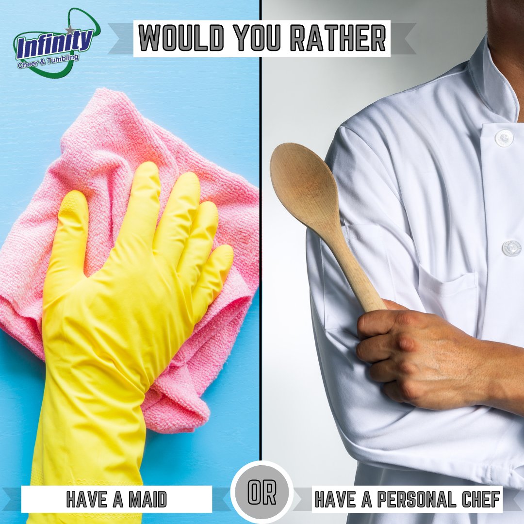 We want to know! Would you rather have a maid or a personal chef? Comment below!