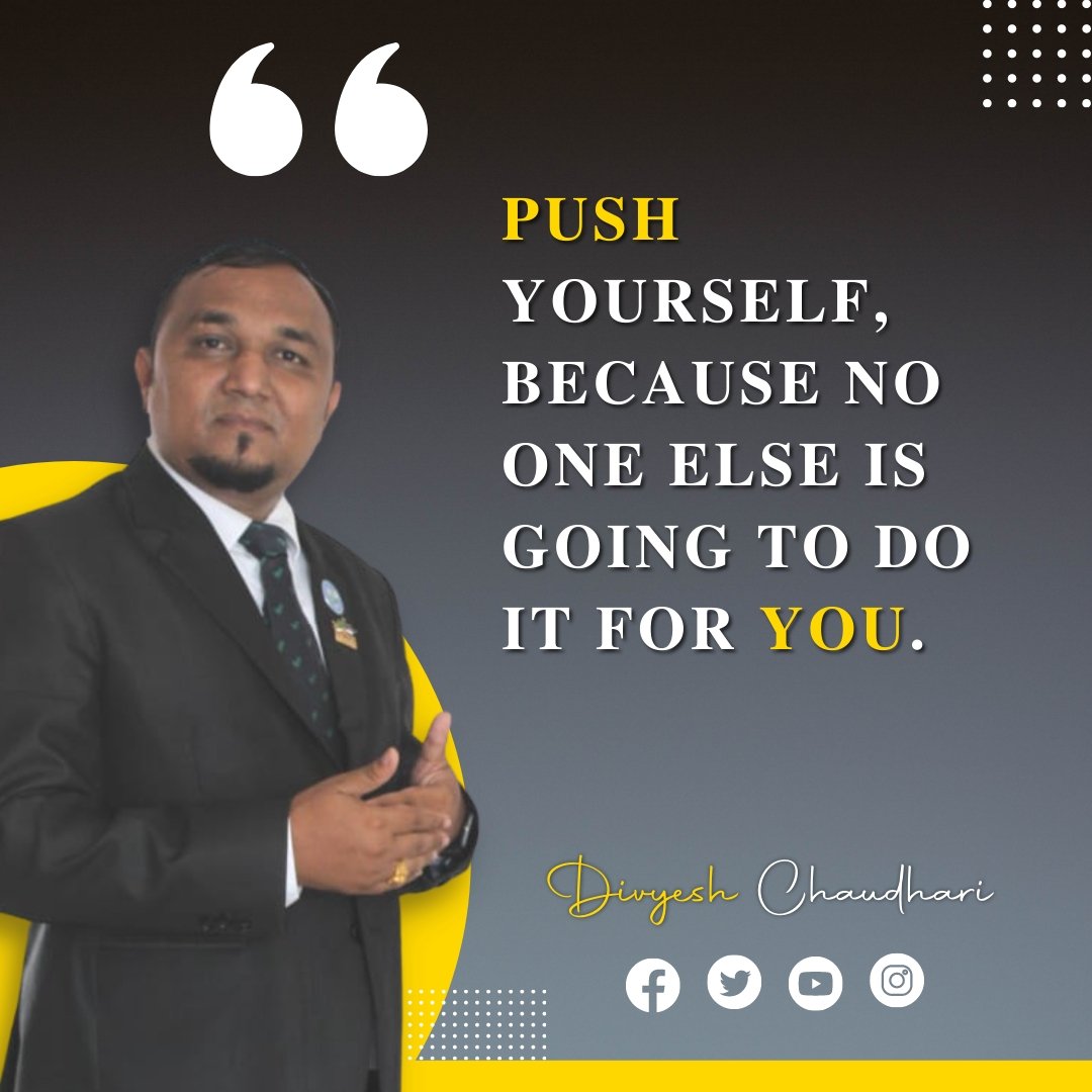 divyeshglobal's tweet photo. 💫 "Push yourself, because no one else is going to do it for you"
.
.
❤️ FOLLOW  @divyeshchaudhri_

 #mlmhabits #networkmarketingpro #networkmarketing #directselling #directsellingindia #entrepreneurship #entrepreneur #businessowner #successquotes #believeinyourself #businessman https://t.co/zE2MnKnCB8
