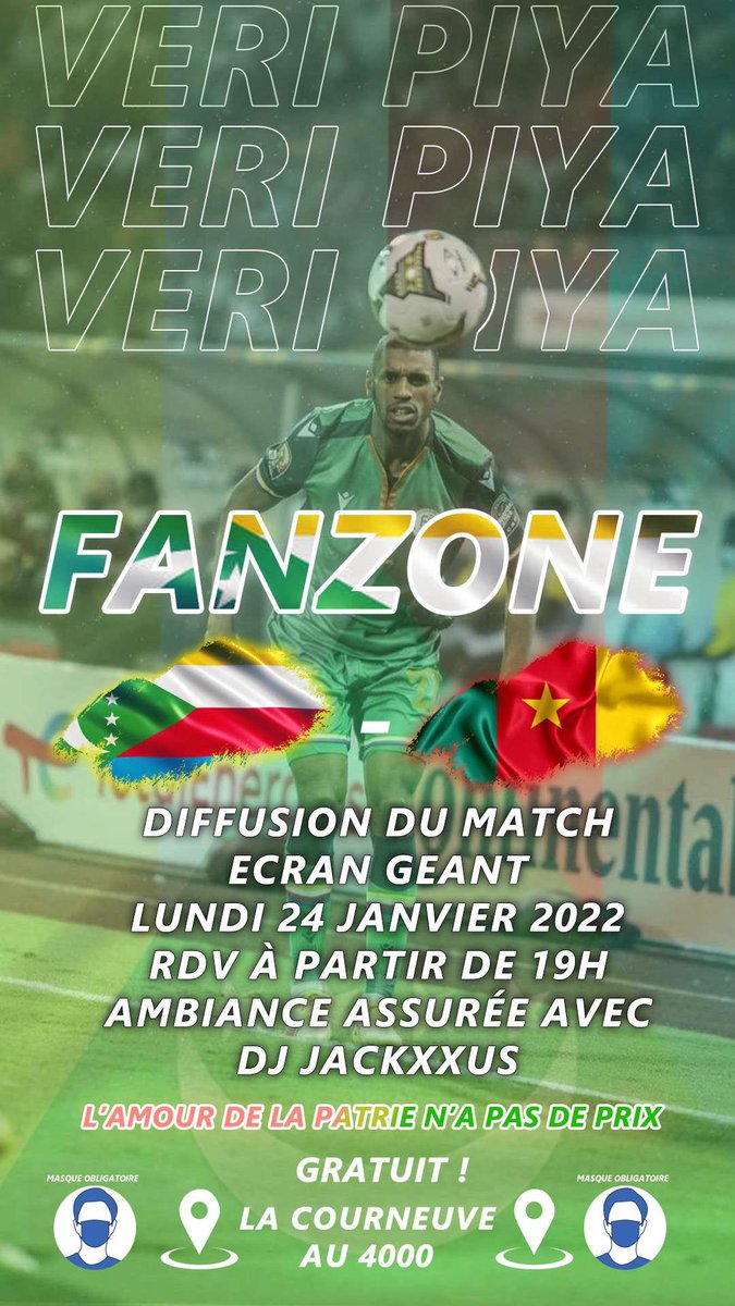 mous_8013's tweet photo. L’amour de la patrie n’a pas de prix !! Venez sans votre porte monnaie #Comores #fanzone #LaCourneuve https://t.co/aMRVKTxsfI