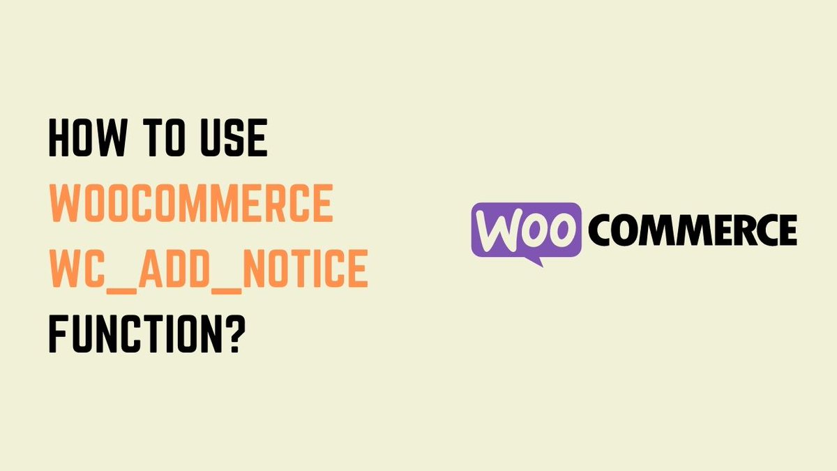 andriyhaydash's tweet image. Custom WordPress Notices With wc_add_notice Function

#wordpress #woocommerce #woocommercedeveloper #wordpressdeveloper

andriy.space/woocommerce-wc…