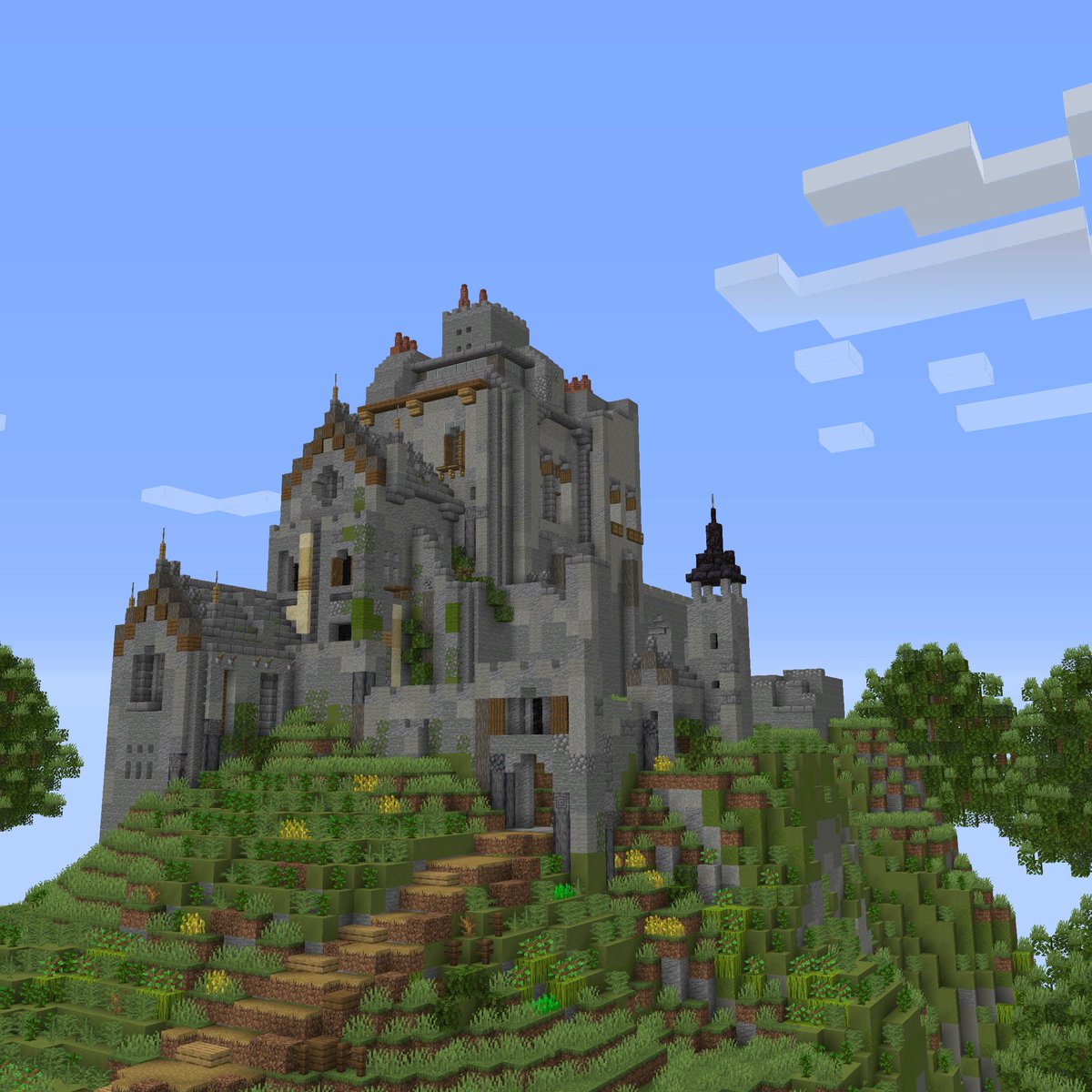 A long-forgotten castle
<a href="/BuildersRefuge/">Builder's Refuge</a> 
#Minecraft