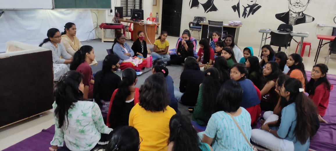 Anoopkheri's tweet photo. Almost after 2 years, we hv started offline classes with a small batch of 60 students from 6 states. Hopefully covid will not disrupt us again :) 
Today had our 1st Sanghamitra Collective meeting wherein seniors introduced Nalanda to 35 women students of new batch. 
Jaibhim! :) https://t.co/sBca012cn7