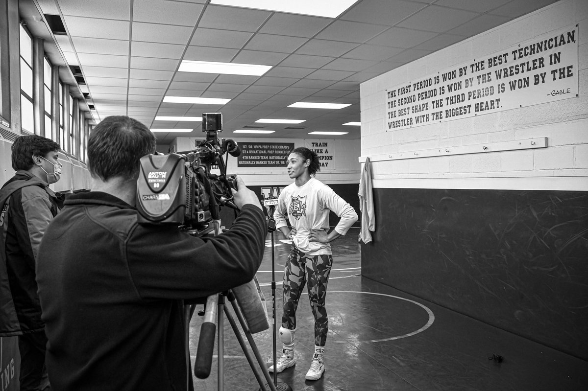 MattBufano's tweet photo. Some behind-the-scenes looks at @SPORTS_WBRE’s story on the top-ranked Wyoming Seminary girls wrestling team.

ICYMI, watch here: https://t.co/R3tXyiG7f2 https://t.co/nmQlOX3rWs