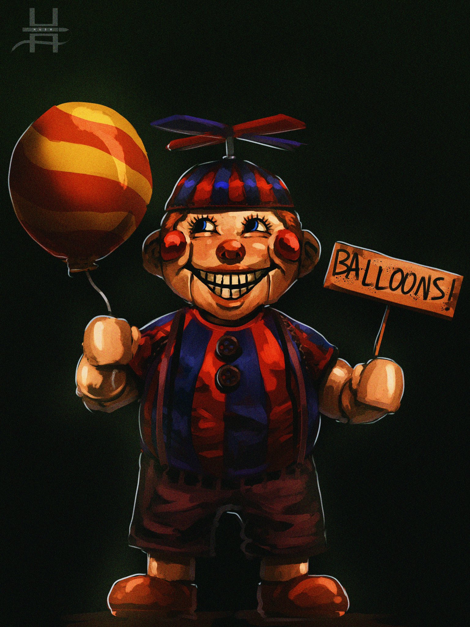 HushPuppyArt | SLOTS FULL on Twitter: "Balloon Boy⁉️ #FNAF #fnaffanart