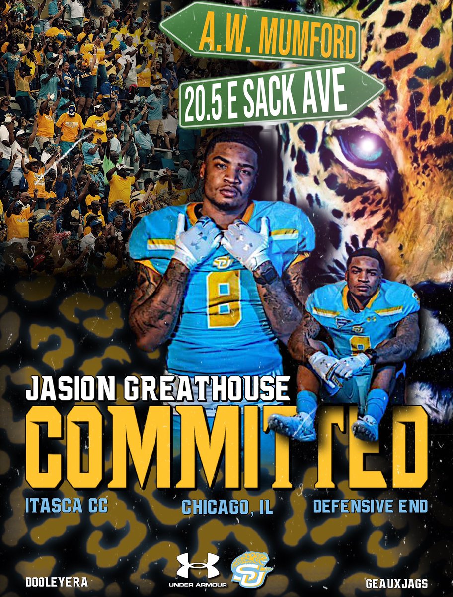 773Ja's tweet photo. JAG NATION! Lets Make History 💛💙
#GeauxJags @LC_SUTrenches https://t.co/DFzTOVx3a7