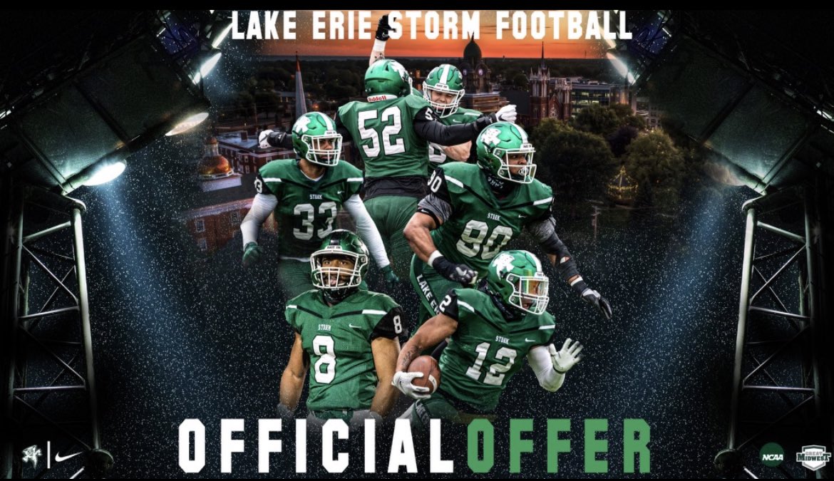After a great visit, I am blessed to announce I have received my first offer! <a href="/dj_boldin/">Dj Boldin</a> <a href="/CoachKreinsen/">Coach K</a> <a href="/LakeErieFB/">Lake Erie Storm Football</a>