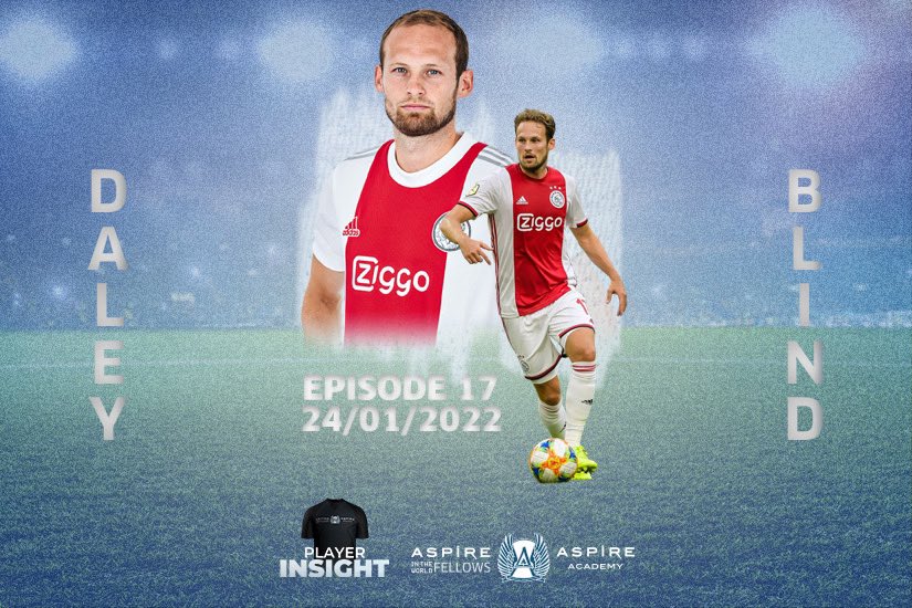 AspireFellows's tweet photo. The 17th episode of #AFPlayerInsight features @AFCAjax defensive midfielder Daley Blind
🗓24 January, 2022
🎥https://t.co/qgNL1xSBNR
⏳Stay Tuned https://t.co/tpzgD8IE72