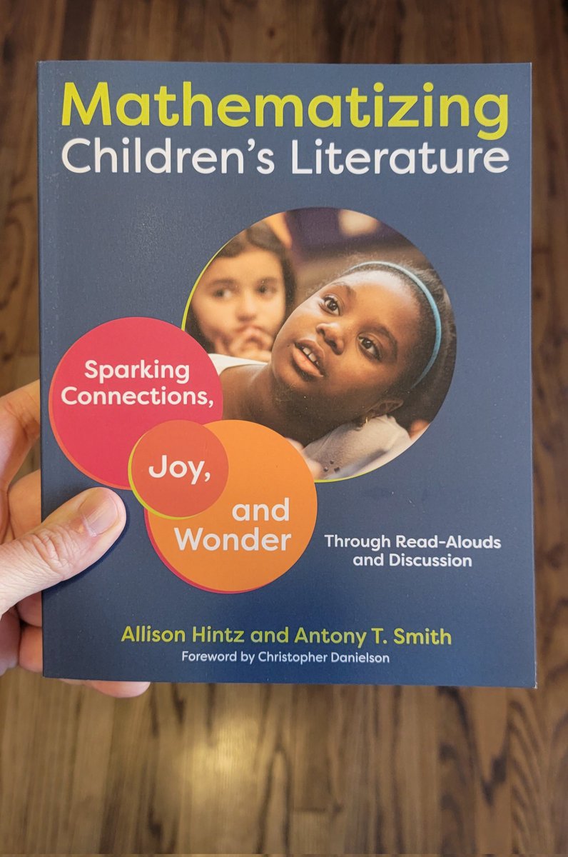 Congratulations to @allisonhintz124 and Antony Smith on their new book about integrating literacy and mathematics. Very exciting! #mathematizingchildrenssliterature