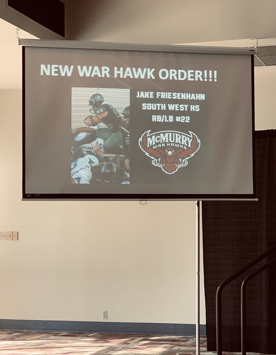 DawnFriesenhahn's tweet photo. Thank you for hospitality yesterday @McMURRYFOOTBALL Great atmosphere and coaches! https://t.co/V1Qdg6BAld