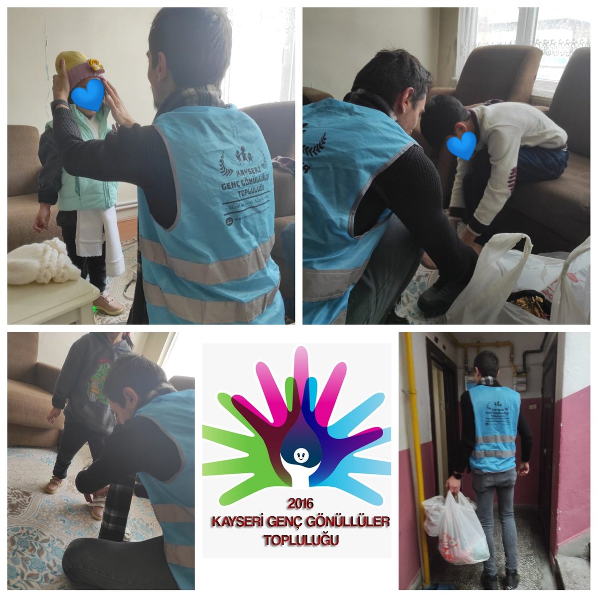 Kayseri Genç Gönüllüler Topluluğu olarak 23.01.2022 tarihinde bir ailemizin kışlık bot ve mont ihtiyacı karşılandı. Desteğini esirgemeyen hayırseverlerimize ve ekip arkadaşlarımıza teşekkür ederiz.
"Güzel gönüller güzel görürler."
#kayseri
#güzelgönüllergüzelgörürler 💘