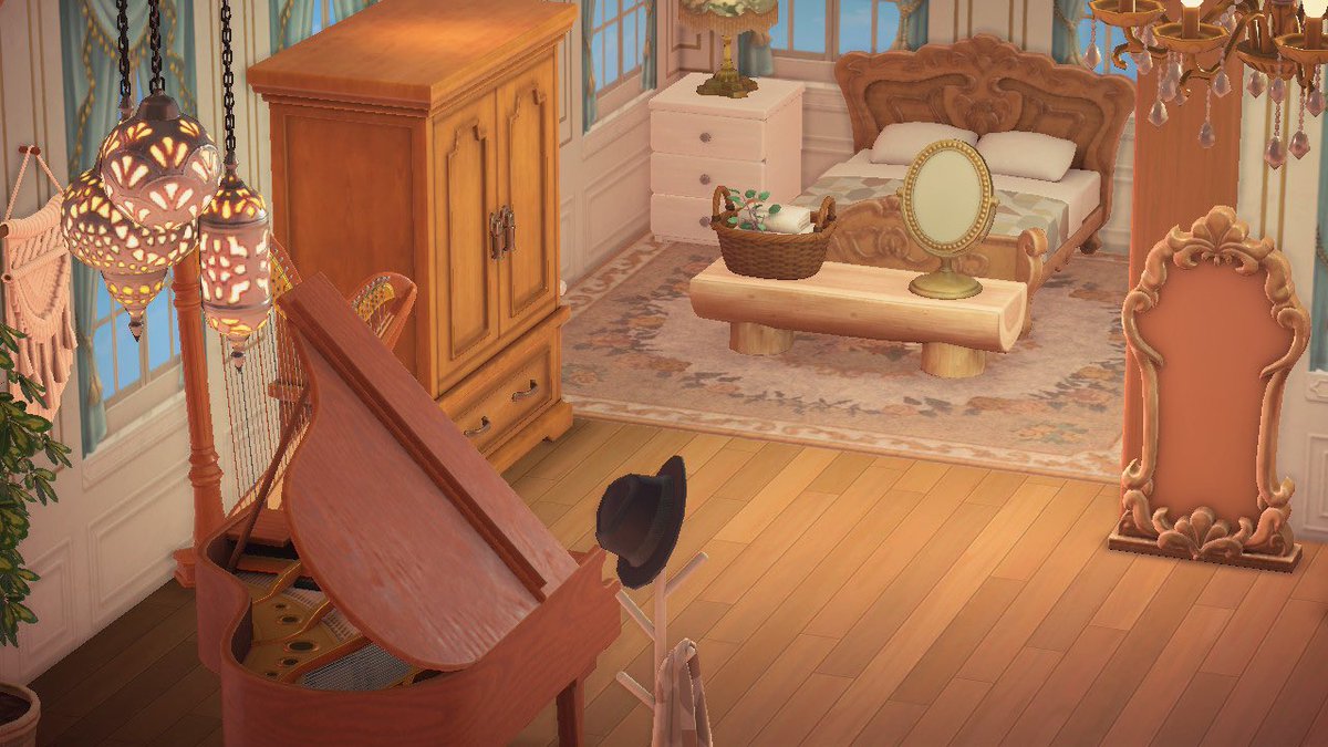 Chloecrossing1's tweet photo. This is my favourite house I have designed in hhp! RA: 3833-4818-3497 (Also ordered an Isabelle build a bear I can’t wait <3) https://t.co/BeVrJeePMg