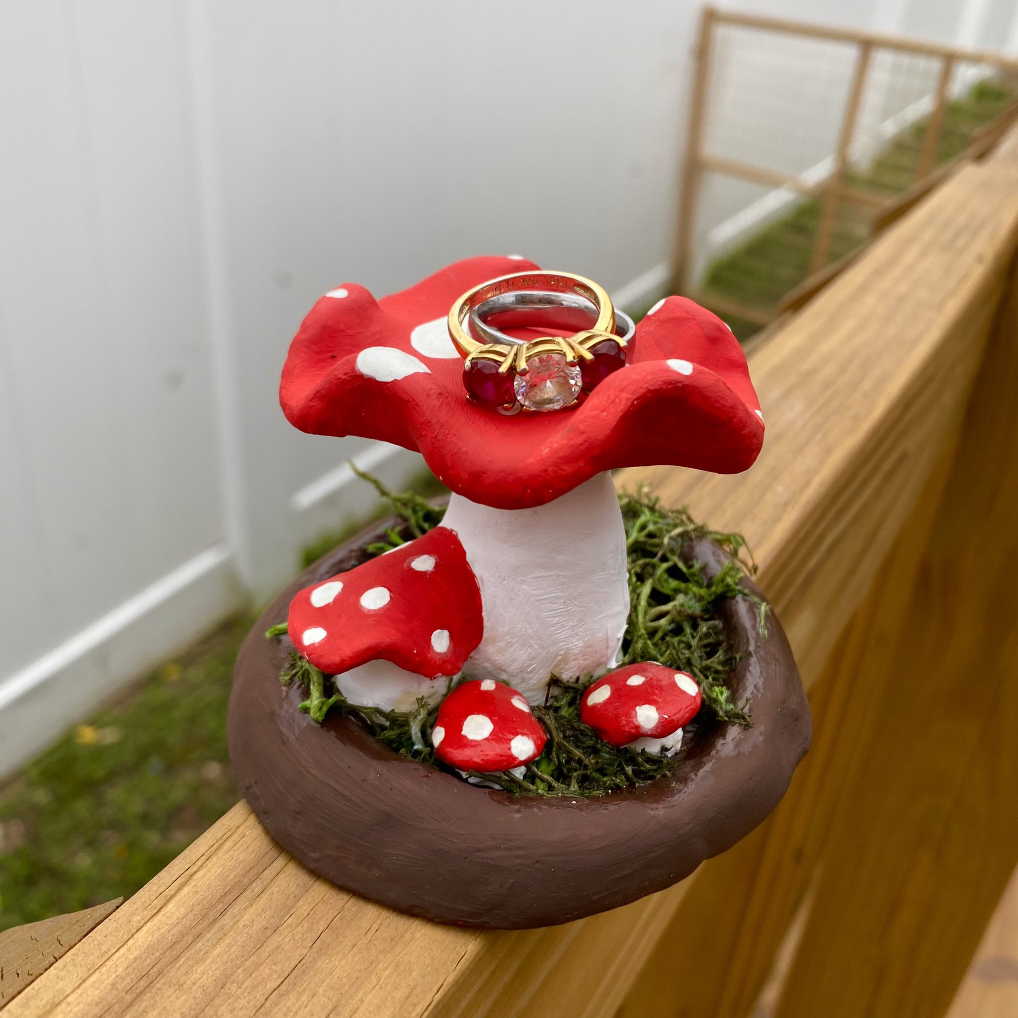 Air dry cheap clay ring holder