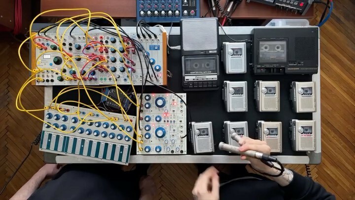 A flock of Buchla…⠀
⠀
Repost • @grayskiesforever Synthetic Birds with Buchla⠀
⠀
We met in @macron_electron’s studio to combine and perform our artificial birds with a real Buchla and also some natural ambiances from Moscow, Los Angeles and Polish… instagr.am/tv/CZFKiznrjpS/
