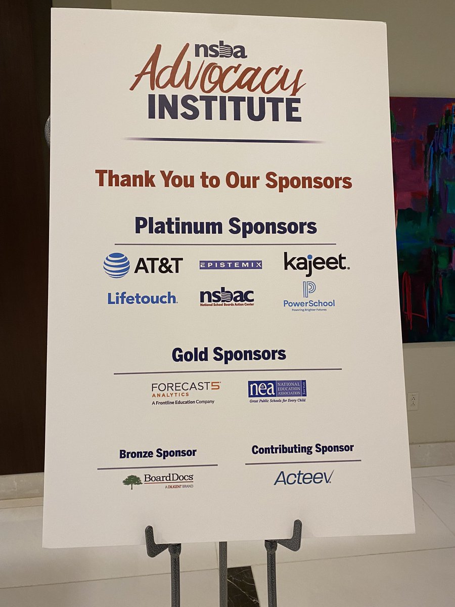 LinZasaurus's tweet image. Proud to be a platinum sponsor for the NSBA Advocacy Institute @epistemix