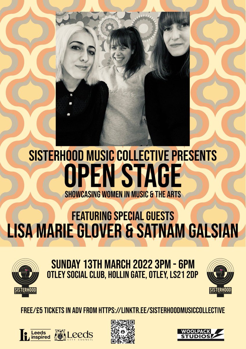 We are so THRILLED to announce our first #openstage show! 😍 Get the date in your diaries and join us for our big reunion! ❤️ Thanks to @LeedsInspired for funding this project 🥰🙏🏽 #womeninspiringwomen #womeninmusic #womensupportingwomen #womenempowerment #womeninbusiness