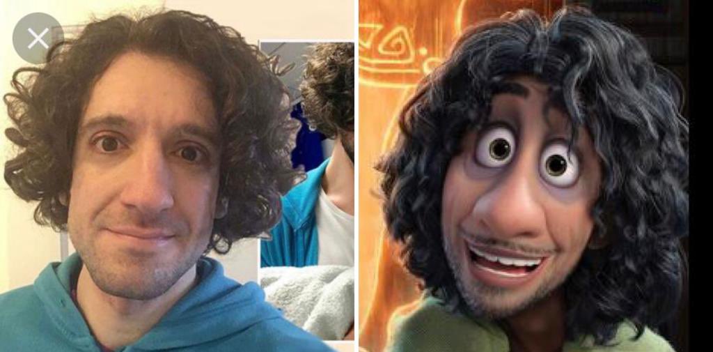 Mrs_Gorman's tweet photo. Sure, Mirabel from Encanto is 100% @Rose_Matafeo, but I think Bruno is maybe 70% @greg_jenner staying up late on a book deadline. (You’ll still always be *way* more Joe Wicks of course, but this tickled me today). https://t.co/oxPsOYSE4w