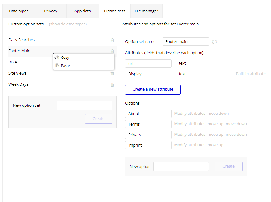 TipsBubble's tweet image. Tip: You can copy option sets between apps. Right click on the set. [You are only late to the party when you don`t ever make it there!] @bubble #bubble