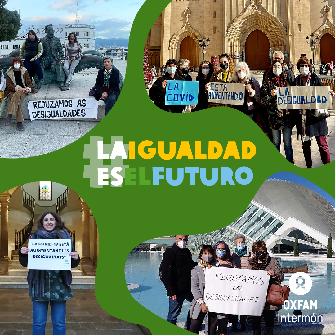 OxfamIntermon's tweet photo. 👉  Esta semana salimos a las calles para denunciar las alarmantes #desigualdades que azotan nuestro país y el mundo. Alzamos nuestra voz e indignación ante los datos que muestran nuestro último informe 👉  https://t.co/8oQ3mIjx1N

#LaIgualdadEsElFuturo #Oxfam #OxfamIntermon https://t.co/0sfGJhEhDd